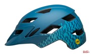 Kask Rowerowy Juniorski Bell Sidetrack Integrated Mips Wavy Checks Matte Blue Roz. Uniwersalny (50-57cm) (New 2024) Bell