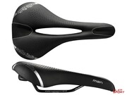 Siodło Selle Italia Man Gel Flow L (Id Match - L2) Manganese Tube 7, Fibra-Tek, 310G Czarne Selle Italia