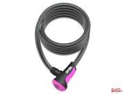 Zapięcie Rowerowe Onguard Neon 8156Pn Linka - 12mm 180cm - Uchwyt + 2 X Klucze Różowe Onguard