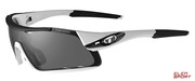Okulary Rowerowe Tifosi Davos White Black (3Szkła 15,4% Smoke, 41,4% Ac Red, 95,6% Clear) Tifosi