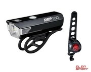 Zestaw lampek rowerowych Cateye AMPP 100 HL-EL041RC / ORB-RC TL-LD160RC CatEye