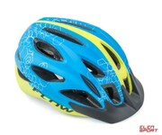 Kask Rowerowy Author FLOW X9 niebiesko-żółty(fluo) mat Author