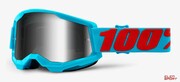Gogle Rowerowe 100% Strata 2 Summit (Szyba Srebrna Lustrzana Anti-Fog, LT 25%+/-5%) 100%