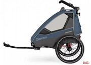 Przyczepka Rowerowa dla Dziecka Qeridoo Sportrex 1 Limited Edition Jeans Blue Qeridoo