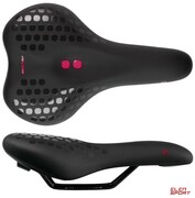 Siodełko Rowerowe Accent Dots Lady Czarno - Fioletowe Accent