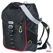 Sakwa Rowerowa Plecak Basil Miles Daypack Nordlicht 17L Black/Lime Czarny/Limonka Basil
