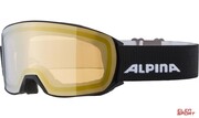 Gogle Narciarskie Alpina M40 Nakiska Q-Lite Black Matt Szkło Q-Lite Gold S1 Alpina