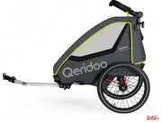 Przyczepka Rowerowa dla Dziecka Qeridoo Qupa 1 Lime Qeridoo