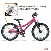 Rower Dziecięcy KUbikes 16S MTB Piasta Automatyczna Pink Różowy KUbikes