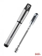 Pompka Ręczna Birzman Infinite Apogee Mtb With Co2 (Presta/schrader), 90Psi/6.2Bar, Długość 255mm, Cnc, Grafitowa, Naboje Co2 2X16G Birzman