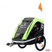 Przyczepka Rowerowa dla Dziecka Hamax Avenida Twin Green Zielona Hamax