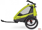 Przyczepka Rowerowa dla Dziecka Qeridoo Sportrex 1 Limited Edition Lime Green Qeridoo