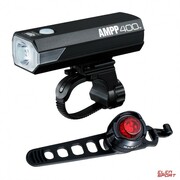 Zestaw lampek rowerowych Cateye AMPP 400 HL-EL084RC / ORB SL-LD160 CatEye