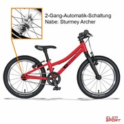 Rower Dziecięcy KUbikes 16S MTB Piasta Automatyczna Red Czerwony KUbikes