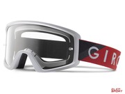 Gogle Rowerowe Giro Blok Mtb Red Grey (Szyba Kolorowa Grey Cobalt 10% S3 + Szyba Przeźroczysta 99% S0) Mocowanie Pod Zrywki Giro
