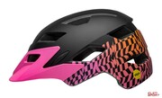 Kask Rowerowy Juniorski Bell Sidetrack Integrated Mips Wavy Checks Matte Pink Roz. Uniwersalny (50-57cm) (New 2024) Bell