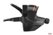 Manetka Microshift Advent Super Short, Prawa, 9.rzędowa, Niekompatybilna Z Shimano, Short Reach Quick Trigger Pro Shifter, Wskaźnik Przełożeń microSHIFT