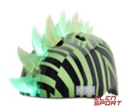 Kask Rowerowy Dziecięcy Juniorski Raskullz Dazzle Green Led Roz. M Youth Fs 8+ (54-58cm) (New 2025)