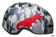 Kask Rowerowy Dziecięcy Bell Lil Ripper Matte Gray Silver Camosaurus Bell