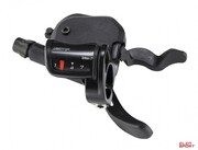 Manetka Microshift, Prawa, 7.rzędowa, Kompatybilne Z Shimano, Xpress Shifter, Optyczny Wskaźnik Przełożeń, Czarna microSHIFT