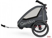 Przyczepka Rowerowa dla Dziecka Qeridoo Qupa 2 Grey Qeridoo