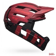 Kask Rowerowy Full Face Bell Super Air R Mips Spherical Matte Red Black Fasthouse Bell
