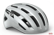 Kask Rowerowy Met Miles Biały Połysk Met