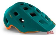 Kask Rowerowy Met Terranova Zielono-Pomarańczowy Met