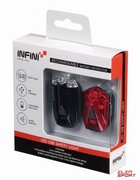 Lampki rowerowe Infini Lava Set Black Usb Infini