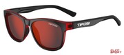 Okulary Rowerowe Tifosi Swank Crimson/Onyx (1 Szkło Smoke Red 15,4% Transmisja Światła) Tifosi