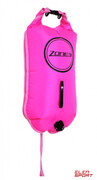 Bojka Asekuracyjna do Pływania z kieszenią Zone3 Swim Dry Bag Buoy XL Pink Różowa Zone3