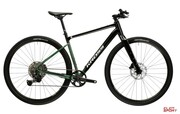 Rower Gravel Kross Esker Flatbar Czarny/Zielony Połysk Kross