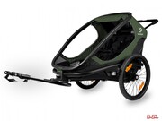 Przyczepka Rowerowa dla Dziecka Hamax Outback Twin Green/Black Zielona/Czarna Hamax
