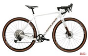 Rower Gravel Kross Esker 7.0 Perłowy/Brązowy Połysk Kross