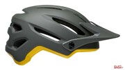 Kask Rowerowy MTB Bell 4Forty Integrated Mips Matte Gloss Gray Yellow (New 2024) Bell