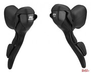 Klamkomanetki Microshift R8, Para, 8.rzędowe(3X8), Kompatybilne Z Shimano, Dual Control, Czarne microSHIFT
