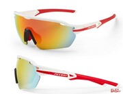 Okulary Rowerowe Accent Reflex Biało - Czerwone Accent