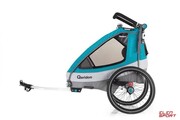 Przyczepka Rowerowa dla Dziecka Qeridoo Sportrex 1 Petrol Qeridoo