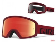 Gogle Rowerowe Giro Tazz Mtb Red Black (Szyba Kolorowa Vivid-Carl Zeiss Trail + Szyba Przeźroczysta 99% S0) Giro