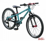 Rower Dziecięcy KUbikes 20L MTB Turquoise Laser Red Turkusowy KUbikes