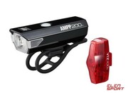 Zestaw lampek rowerowych Cateye AMPP 200 HL-EL042RC / ViZ100 TL-LD800B CatEye