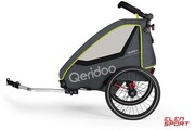 Przyczepka Rowerowa dla Dziecka Qeridoo Qupa 1 Lime Qeridoo