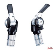 Manetki Microshift R8, Para, 8.rzędowe(2/3X8), Kompatybilne Z Shimano, Bar End Shifter, Lewa: Friction Prawa: Indeksowanie/friction microSHIFT