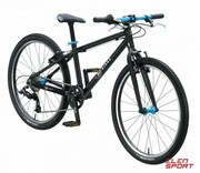 Rower Dziecięcy KUbikes 24L MTB Black Laser Blue Czarny KUbikes