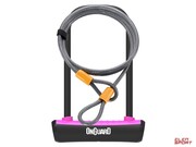 Zapięcie Rowerowe Onguard Neon 8154Pn U-Lock - 115mm 230mm - Uchwyt + 2 X Klucze + Linka 10mm 120cm Różowe Onguard