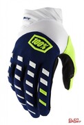 Rękawiczki Rowerowe 100% Airmatic Glove Navy White 100%