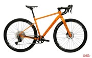 Rower Gravel Kross Esker 5.0 GRX 1X12 Pomarańczowy/Bordowy Połysk Kross