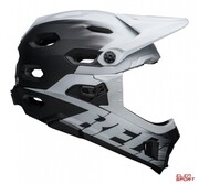 Kask Rowerowy Full Face Bell Super Dh Mips Spherical Matte Black White Bell