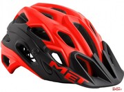 Kask Rowerowy Met Lupo HES Czerwono-Czarny Met