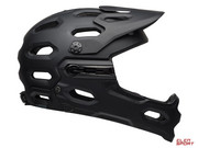 Kask Rowerowy Full Face Bell Super 3R Mips Matte Gloss Black Gray Bell